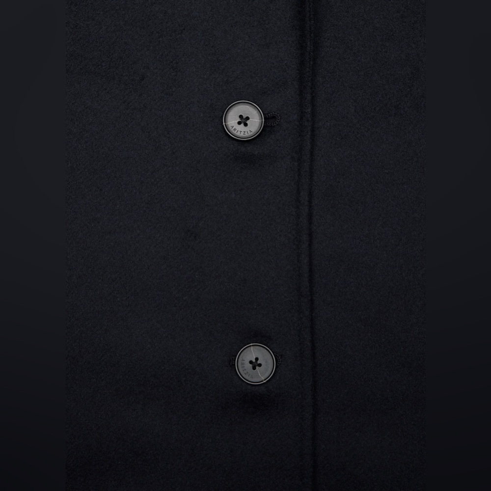 NWT Aritzia The Only Double-Faced Coat - Luxe (Re)Wool - Dark Night Navy Size XS - Picture 12 of 12